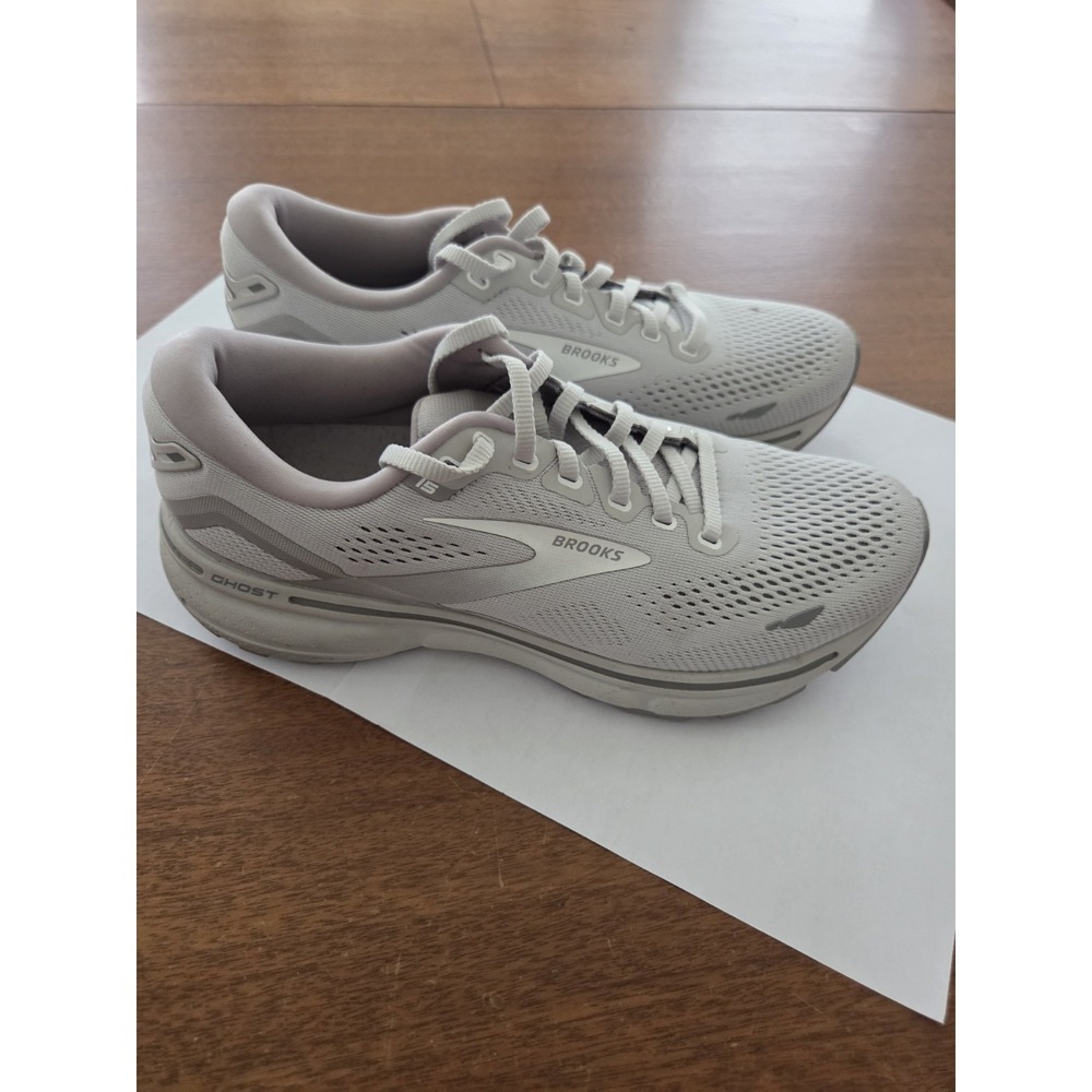 Brooks Ghost 15 Sneakers Women's 8.5 Light Grey Running Shoes